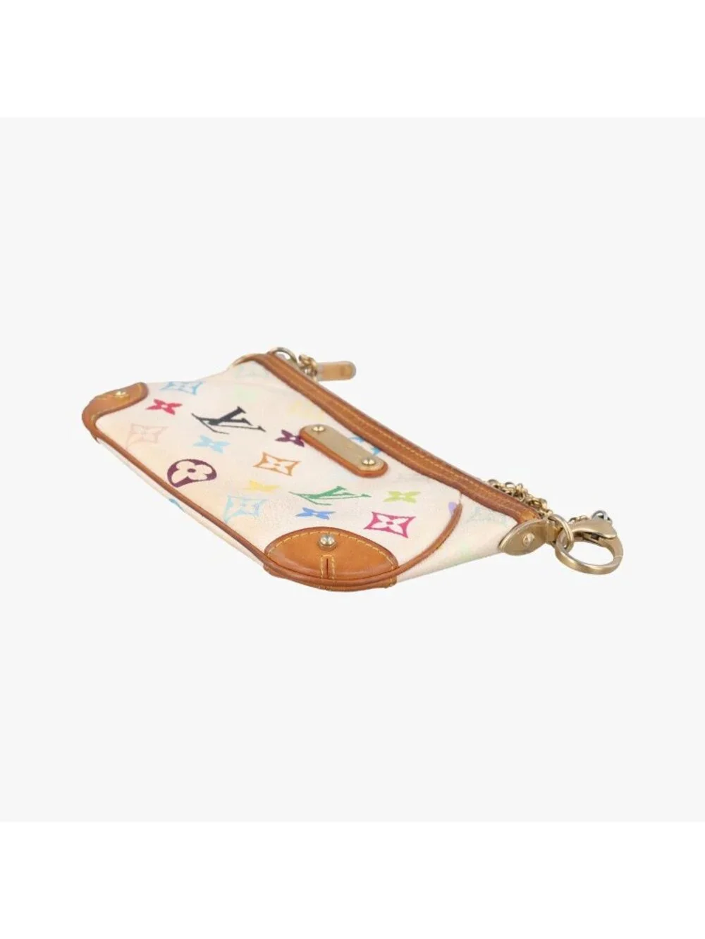 Louis Vuitton Pochette Mirror MM Blanc Monogram Multicolor Handbag